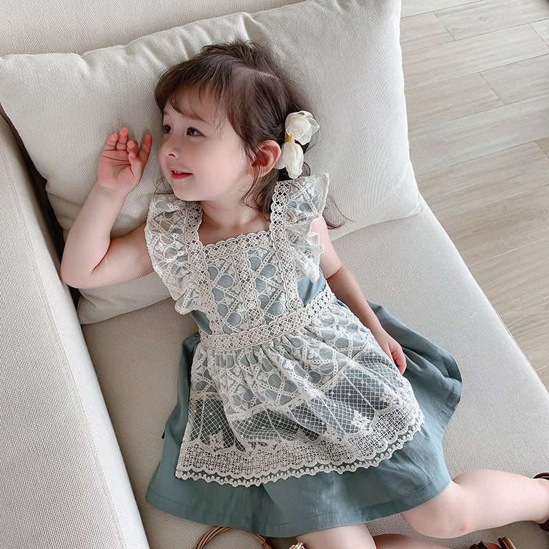 Discover the Charm of Our Girl's Lace Dress Baby Princess Dress